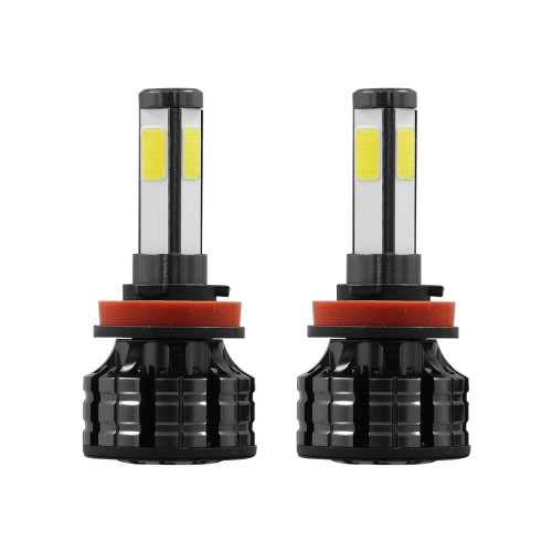 GloboStar® 82044 H8 K9 Line KIT Βασικού Φωτισμού Αυτοκινήτου & Φορτηγού 3rd Generation Can-Bus Series LED CREE CXB COB 100W 14000lm DC 9-32V Αδιάβροχο IP66 Ψυχρό Λευκό 6000K