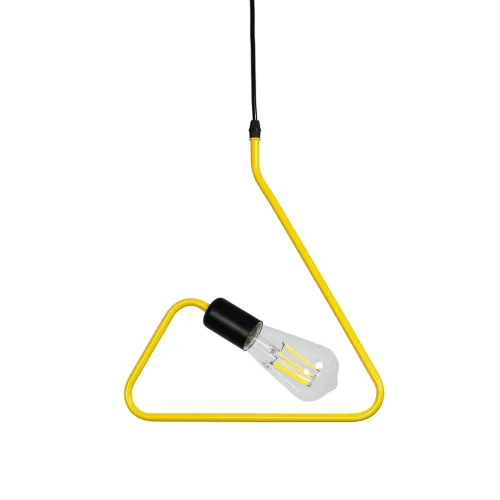 GLOBOSTAR® LIBBY 01097-1 Παιδικό Κρεμαστό Φωτιστικό Οροφής με Ντουί 1 x E27 AC 220-240V IP20 - Κίτρινο - Μ30 x Π4 x Υ32cm