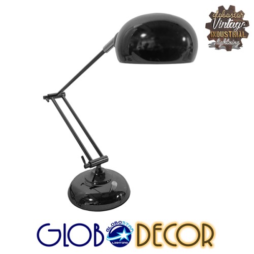 GLOBOSTAR® OFFICE 01393 Μοντέρνο Επιτραπέζιο Φωτιστικό Πορτατίφ με Ντουί 1 x E27 AC 220-240V IP20 - Ασημί - Μ14 x Π14 x Υ80cm