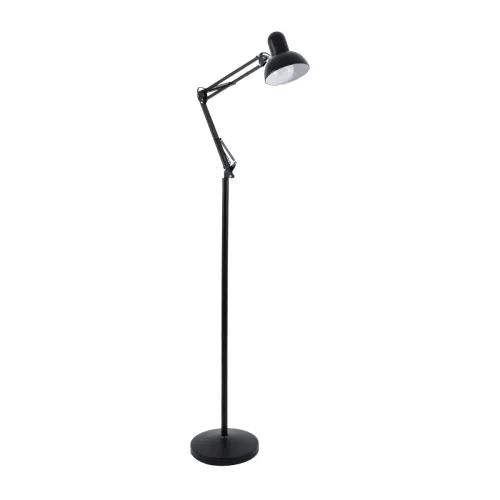 GLOBOSTAR® AUDREY 01468 Vintage Επιδαπέδιο Φωτιστικό με Ντουί 1 x E27 AC 220-240V IP20 - Μαύρο - Μ15 x Π15 x Υ190cm