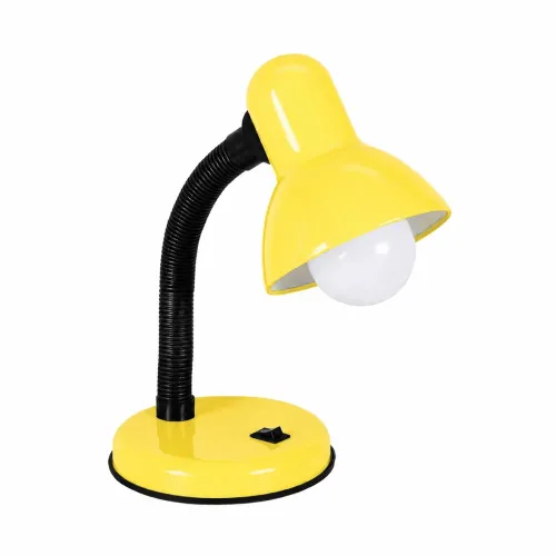 GLOBOSTAR® STUDENT 01536 Μοντέρνο Επιτραπέζιο Φωτιστικό Πορτατίφ με Ντουί 1 x E27 AC 220-240V IP20 - Κίτρινο & Μαύρο - Μ12 x Π12 x Υ32cm
