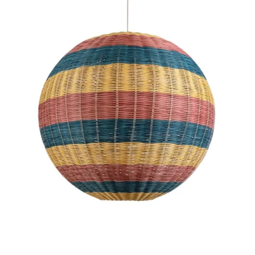 GLOBOSTAR® CABALLEROS 02063 Boho Κρεμαστό Φωτιστικό Οροφής με Ντουί 1 x E27 AC 220-240V IP20 - Πολύχρωμο - Μ70 x Π70 x Υ70cm