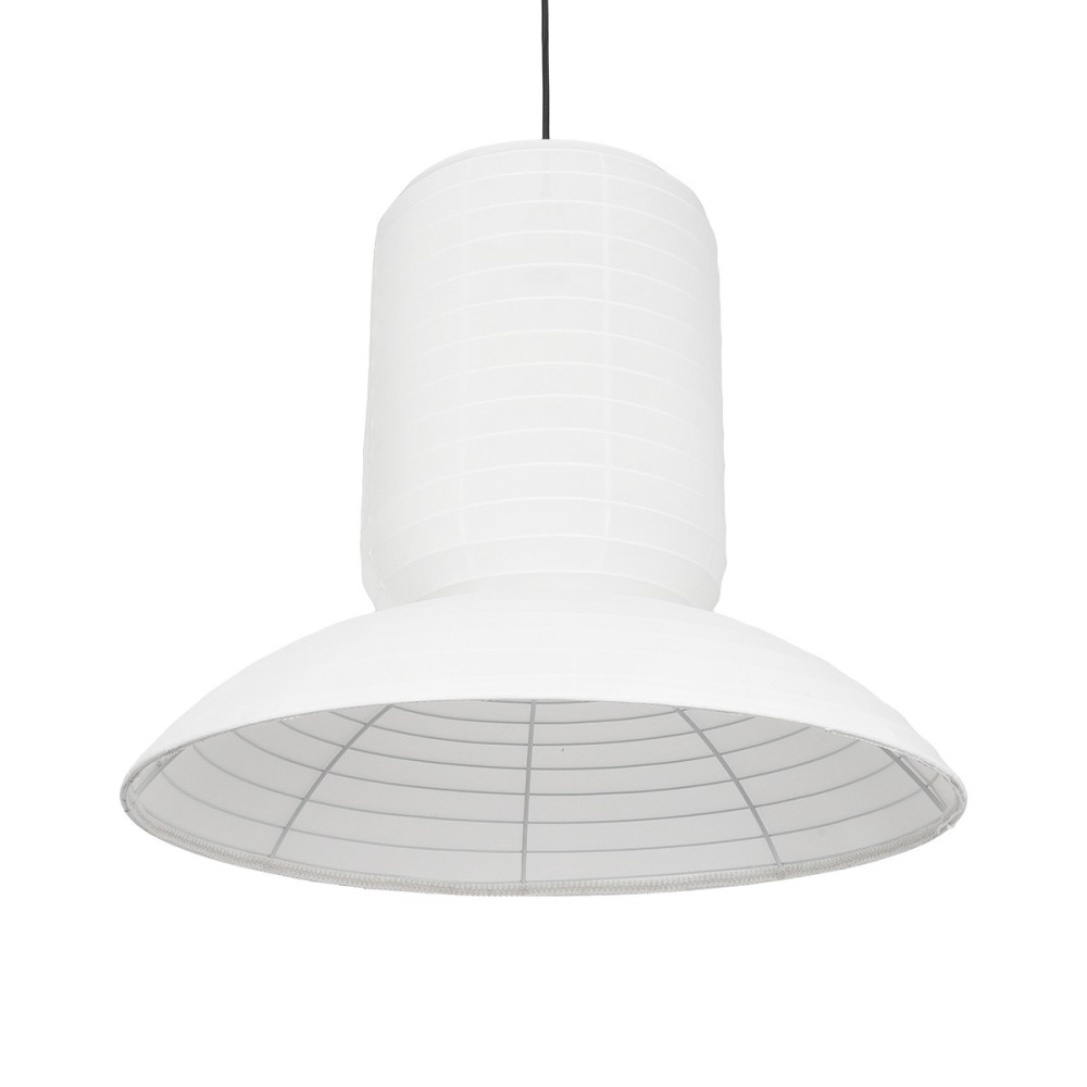 GLOBOSTAR® ROMINA 62003 Μοντέρνο Κρεμαστό Φωτιστικό Οροφής με Ντουί 1 x E27 AC 220-240V IP20 - Λευκό - Μ60 x Π60 x Υ51cm