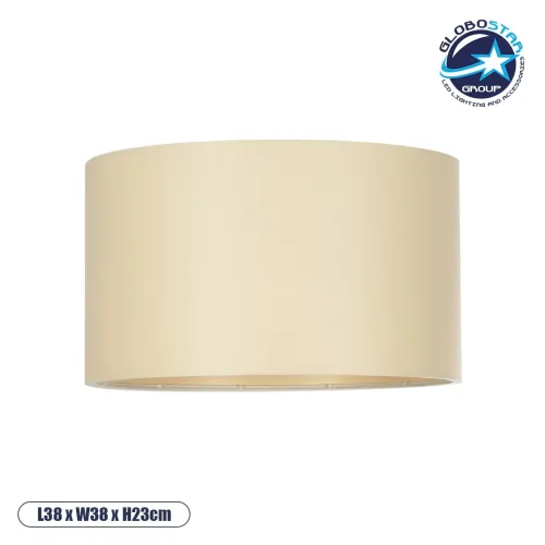 GLOBOSTAR® CILIO 203-0154 Μοντέρνο Φωτιστικό Οροφής με Ντουί 1 x E27 AC 220-240V IP20 - Μπεζ - Μ38 x Π38 x Υ23cm