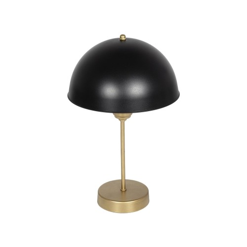 GLOBOSTAR® GAZETA 203-0305 Μοντέρνο Επιτραπέζιο Φωτιστικό Πορτατίφ με Ντουί 1 x E27 AC 220-240V IP20 - Μαύρο & Χρυσό - Μ25 x Π25 x Υ39cm
