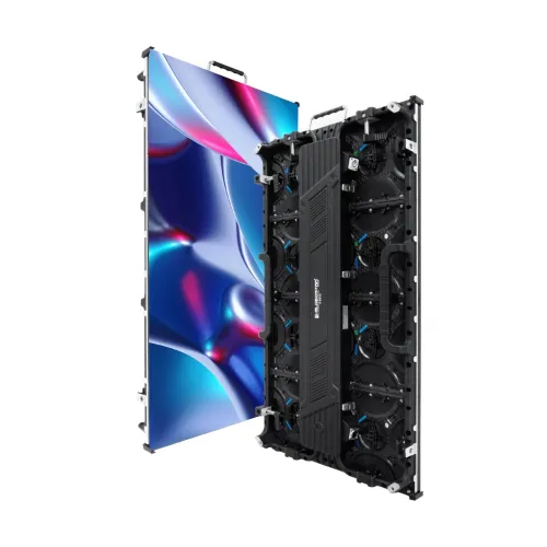 GLOBOSTAR® NEOWALL 41001 Οθόνη Video Wall P3.91 Καμπίνα 50x100cm LED 360W 3840Hz 32768 Dots ≥1900cd/㎡ Nits AC 220-240V Εσωτερικού Χώρου IP31 Full Color S1/16 14Bits - Κάρτα NovaStar MRV208-1 - Προστατευτικά Γωνιών - Kinglight SMD2121 & CZCL Driver - Μ