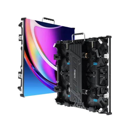 GLOBOSTAR® LUMOWALL 41002 Κυρτή Οθόνη Video Wall P3.91 Καμπίνα 50x50cm LED 180W 3840Hz 16384 Dots ≥5600cd/㎡ Nits AC 220-240V Εξωτερικού Χώρου IP65 Full Color S1/16 14Bits - Κάρτα NovaStar A8S-N+HUB - Curved -10/+15 Angle - Προστατευτικά Γωνιών - Nationsta