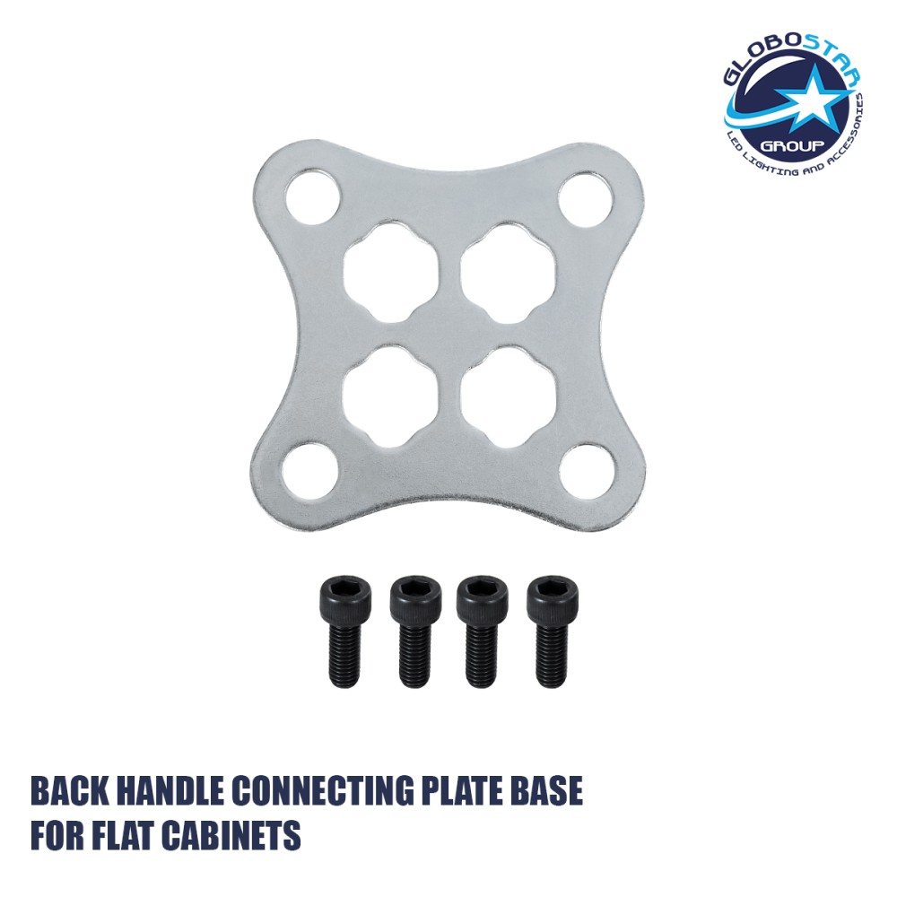 GLOBOSTAR® PLATE 41045 Σύνδεσμος Ένωσης Καμπίνων για Οθόνες LED Video Wall με Διαστάσεις Καμπίνας 50x50cm & 100x100cm - Μ9 x Π0.3 x Υ9cm