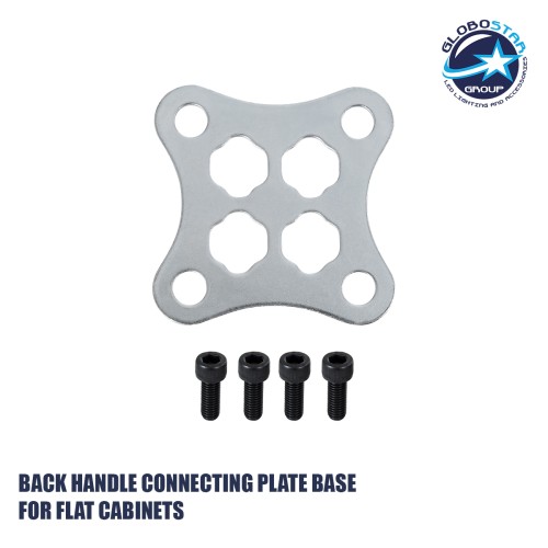 GLOBOSTAR® PLATE 41045 Σύνδεσμος Ένωσης Καμπίνων για Οθόνες LED Video Wall με Διαστάσεις Καμπίνας 50x50cm & 100x100cm - Μ9 x Π0.3 x Υ9cm