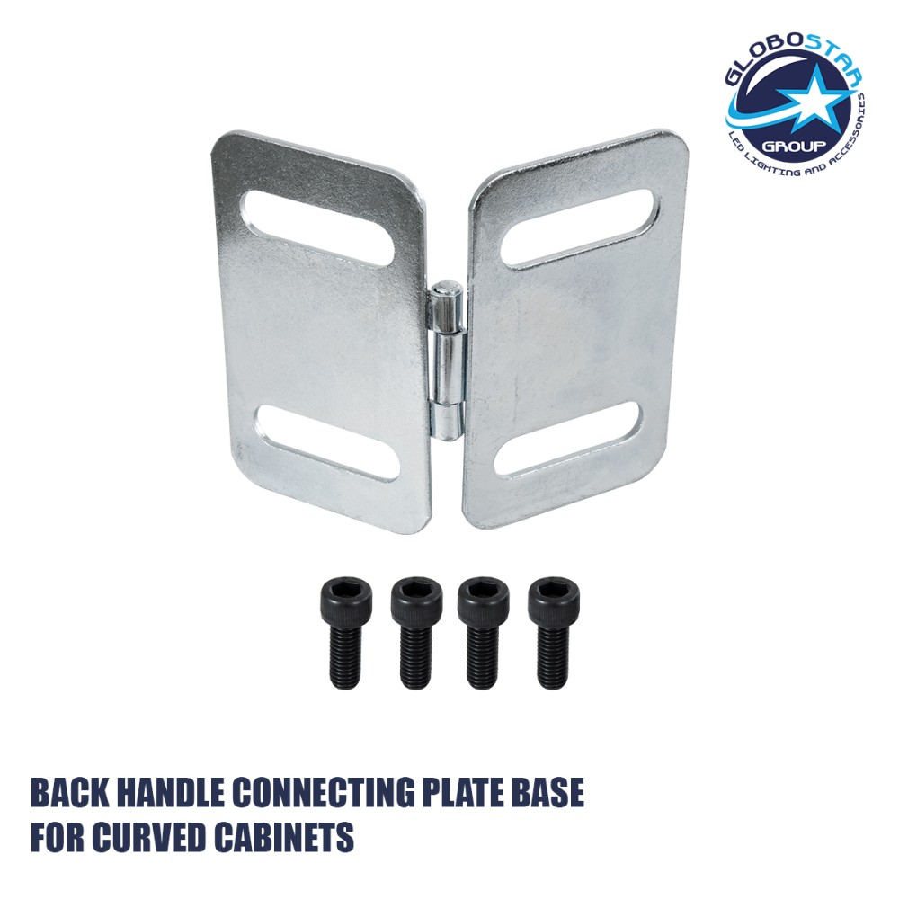 GLOBOSTAR® PLATE 41046 Σύνδεσμος Ένωσης Καμπίνων για Κυρτές Οθόνες LED Video Wall με Διαστάσεις Καμπίνας 50x50cm & 100x100cm - Μ12.5 x Π1 x Υ10cm