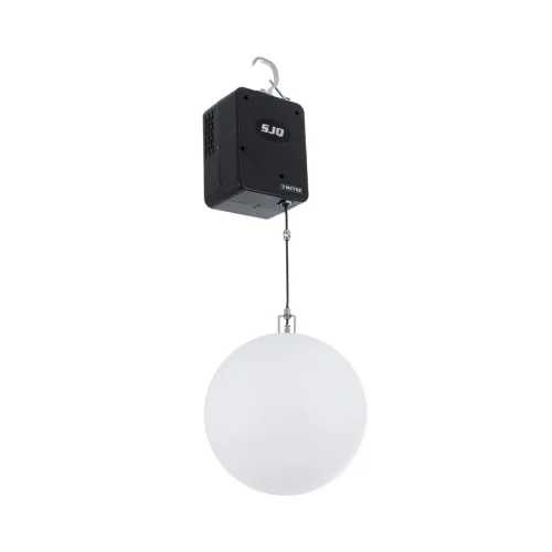 GloboStar® 51202 LIFT BALL Επαγγελματικό Φωτιστικό Ειδικών Εφέ Φ30cm KINETIC BALL Light CREE LED 4in1 15W - 15 x 1W LED SMD Chips RGBW - Μέγιστο Μήκος Ανύψωσης 3.5 Μέτρα - AC 220V-240V DMX512 Display on Body - Μαύρο - Μ17 x Π13 x Υ26cm - 2 Χρόνια Εγγύση