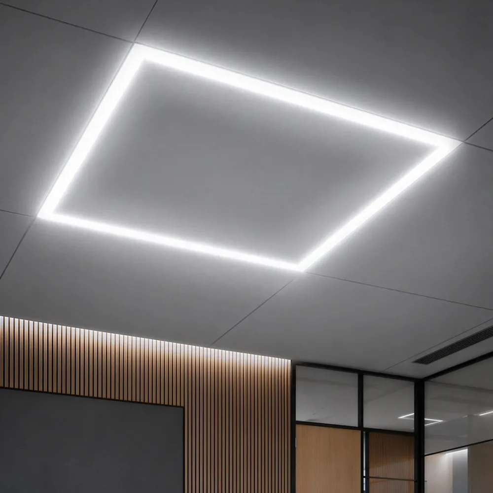 GLOBOSTAR® FRAMELIN 60368 Χωνευτό Panel Οροφής 60x60 LED 48W 5760lm 120° CRI≥85Ra UGR<19 AC 220-240V IP20 Ψυχρό Λευκό 6000K - Lumileds SMD Chip & TÜV SÜD Driver - Λευκό Γαλακτερό - Μ60 x Π60 x Υ1.5cm / Q56 x 56cm - 5 Χρόνια Εγγύηση