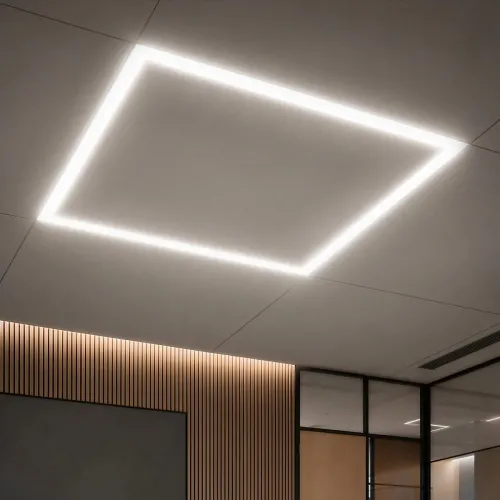 GLOBOSTAR® FRAMELIN 60369 Χωνευτό Panel Οροφής 60x60 LED 48W 5520lm 120° CRI≥85Ra UGR<19 AC 220-240V IP20 Φυσικό Λευκό 4500K - Lumileds SMD Chip & TÜV SÜD Driver - Λευκό Γαλακτερό - Μ60 x Π60 x Υ1.5cm / Q56 x 56cm - 5 Χρόνια Εγγύηση