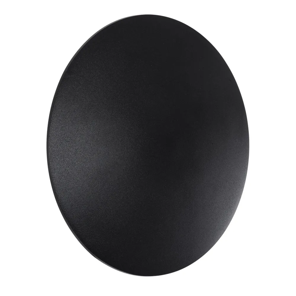 GLOBOSTAR® HELIO-R 60660 Μοντέρνο Φωτιστικό Τοίχου - Απλίκα LED 10W 1000lm 120° AC 220-240V Αδιάβροχο IP65 Θερμό Λευκό 2700K - Lumileds SMD Chip & TÜV SÜD Driver - Μαύρο Ματ - Μ21 x Π21 x Υ5cm - 5 Χρόνια Εγγύηση