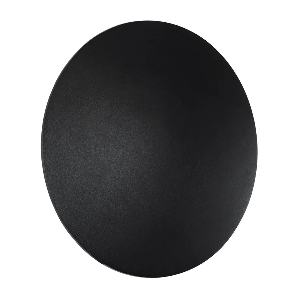 GLOBOSTAR® HELIO-R 60661 Μοντέρνο Φωτιστικό Τοίχου - Απλίκα LED 12W 1200lm 120° AC 220-240V Αδιάβροχο IP65 Θερμό Λευκό 2700K - Lumileds SMD Chip & TÜV SÜD Driver - Μαύρο Ματ - Μ26 x Π26 x Υ5cm - 5 Χρόνια Εγγύηση