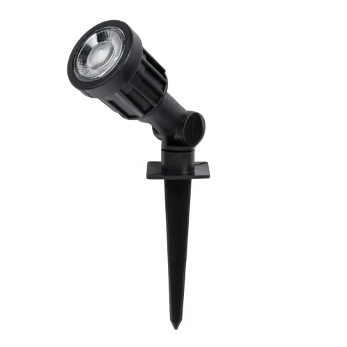 GLOBOSTAR® GARDENINI 61545 Φωτιστικό Σποτ για Φυτά - Δέντρα με Βάση Κήπου / Καρφωτό LED 5W 400lm 38° DC 24V Αδιάβροχο IP68 Μπλε Dimmable - Lumileds SMD Chip - Μαύρο - Μ5.5 x Π5.5 x Υ13.5cm - 3 Χρόνια Εγγύηση