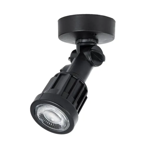 GLOBOSTAR® GARDENINI 61546 Φωτιστικό Σποτ LED 5W 450lm 38° DC 24V Αδιάβροχο IP68 Θερμό Λευκό 2700K Dimmable - Lumileds SMD Chip - Μαύρο - Μ7 x Π7 x Υ14.5cm - 3 Χρόνια Εγγύηση
