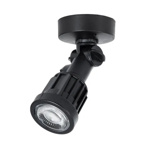 GLOBOSTAR® GARDENINI 61548 Φωτιστικό Σποτ LED 5W 400lm 38° DC 24V Αδιάβροχο IP68 Μπλε Dimmable - Lumileds SMD Chip - Μαύρο - Μ7 x Π7 x Υ14.5cm - 3 Χρόνια Εγγύηση