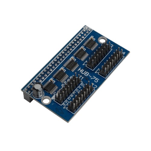 GLOBOSTAR® CARD-FK-HUB75RGB 90098 Κάρτα Hub από FK-7W8 για Πολύχρωμες RGB LED Κυλιόμενες Ψηφιακές Επιγραφές/Οθόνες DC 5V IP20 - 2048x128 Max Pixels - Μ6.5 x Π3.6 x Υ1.8cm - 2 Χρόνια Εγγύηση