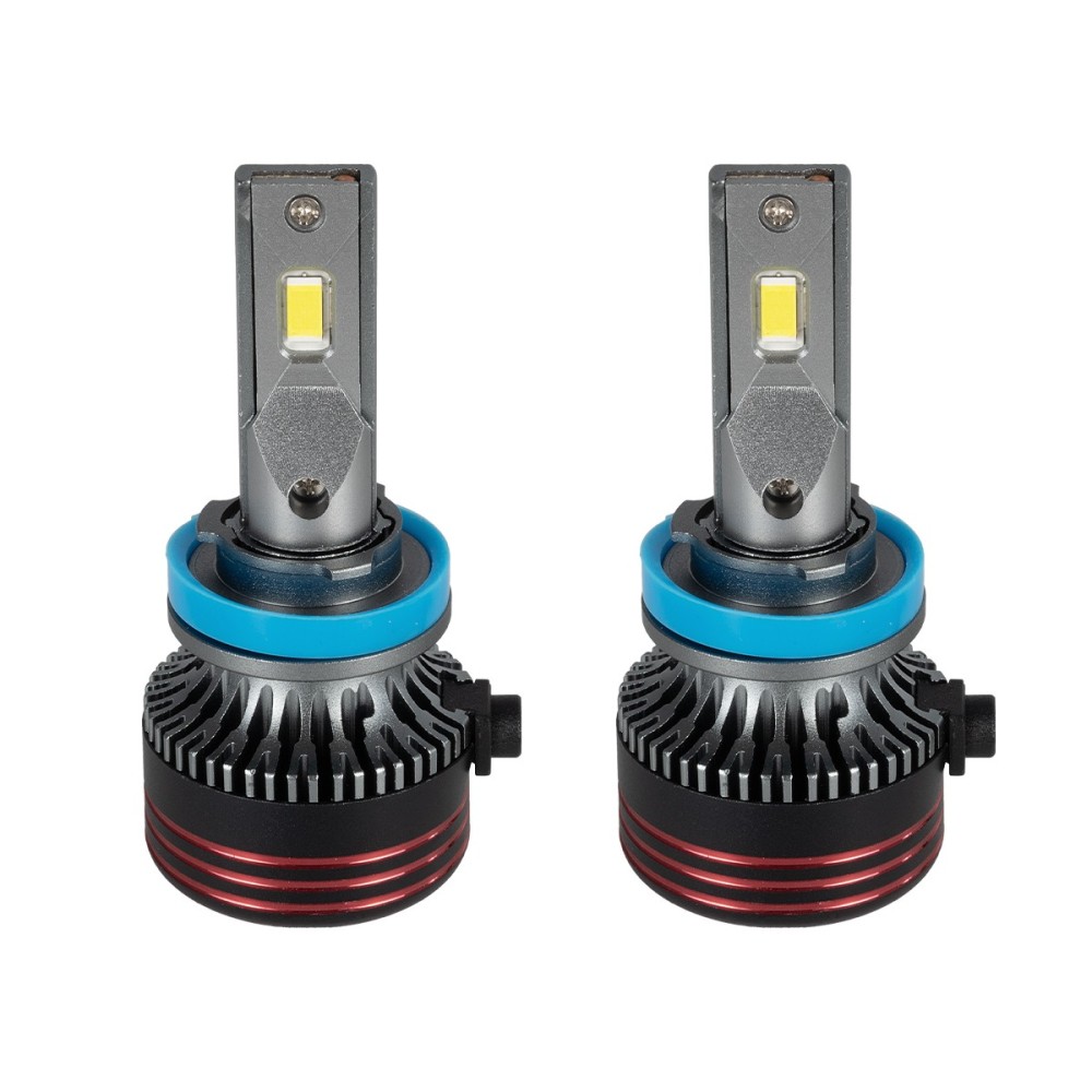 GloboStar® 82087 H11 HL Line KIT Βασικού Φωτισμού Αυτοκινήτου & Φορτηγού 3rd Generation Can-Bus Extreme Series LED CREE CXB COB 60W/120W 10000lm/20000lm DC 12V Αδιάβροχο IP68 Ψυχρό Λευκό 6000K