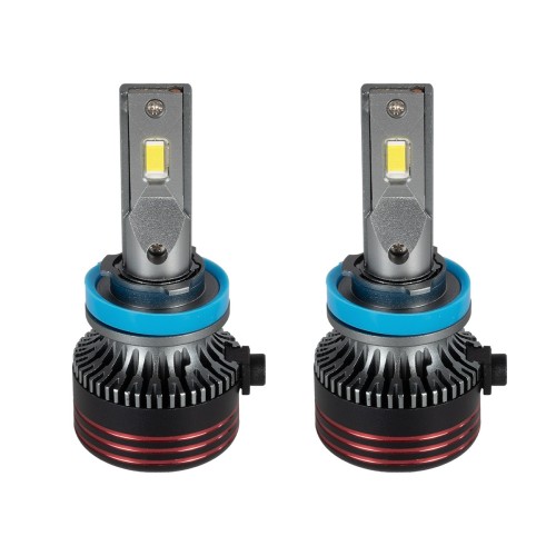 GloboStar® 82087 H11 HL Line KIT Βασικού Φωτισμού Αυτοκινήτου & Φορτηγού 3rd Generation Can-Bus Extreme Series LED CREE CXB COB 60W/120W 10000lm/20000lm DC 12V Αδιάβροχο IP68 Ψυχρό Λευκό 6000K