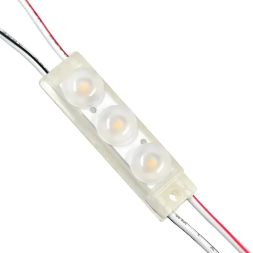 GLOBOSTAR® MODULOMI 73710 Module LED 1W 100lm 120° DC 12V Αδιάβροχο IP65 3 x SMD3030 Chip Θερμό Λευκό 2700K Dimmable - Μ4.1 x Π1.1 x Υ1.1cm - Πακέτο 20 Τεμαχίων - 3 Χρόνια Εγγύηση