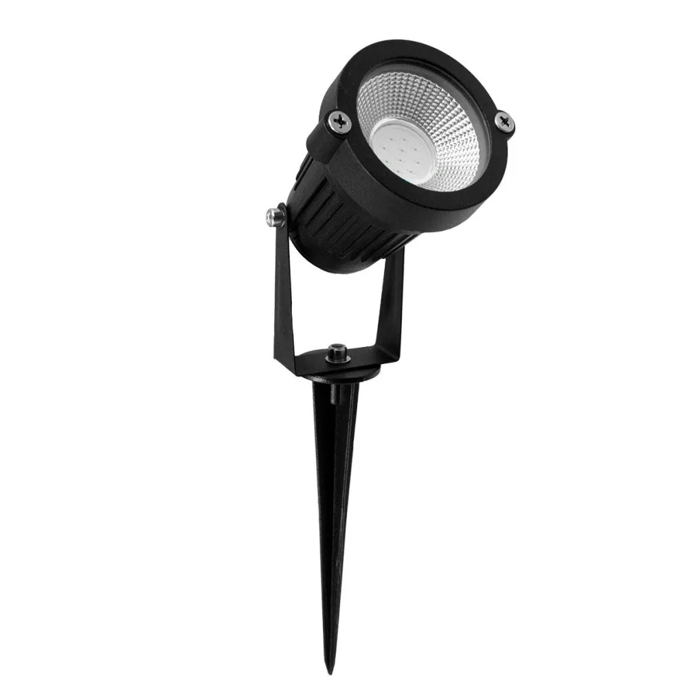 GLOBOSTAR® ROOT 75587 Φωτιστικό Σποτ για Φυτά - Δέντρα με Βάση Κήπου / Καρφωτό LED 10W 800lm 35° DC 12-24V Αδιάβροχο IP67 Μπλε Dimmable - Bridgelux COB Chip - Μαύρο - Μ6 x Π6 x Υ12.5cm - 2 Χρόνια Εγγύηση