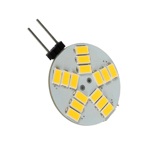 GLOBOSTAR® G4SIDE 76101 Λάμπα G4 LED 4.5W 405lm 120° DC 12-24V IP20 Θερμό Λευκό 2700K Dimmable - Sanan SMD Chip - Side Pin - Μ3 x Π3 x Υ0.8cm - 2 Χρόνια Εγγύηση