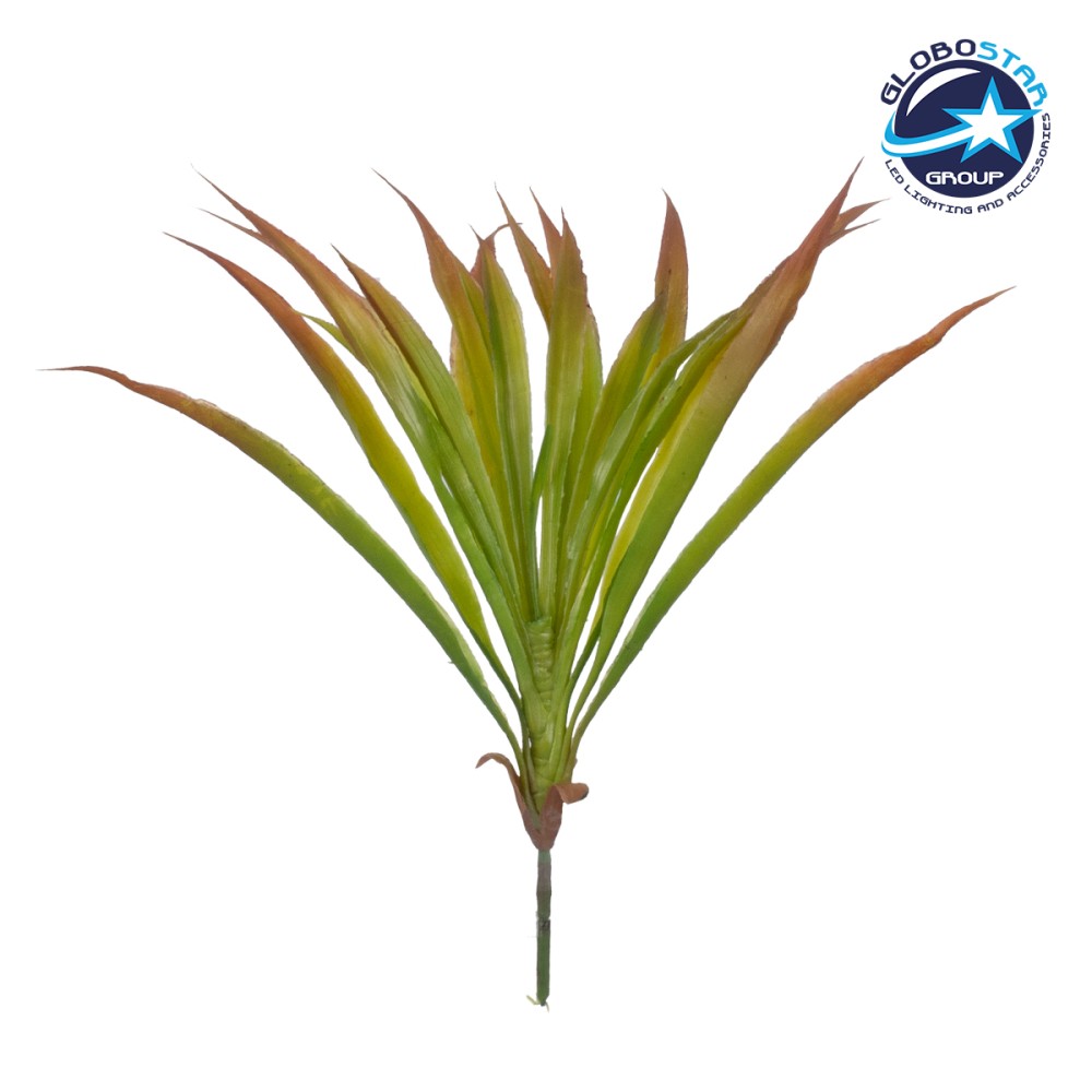 GloboStar® CORDYLINE 78229 Τεχνητό Φυτό Κορδιλύνη - Μπουκέτο Διακοσμητικών Φυτών - Κλαδιών με Φύλλωμα Πράσινο - Κόκκινο Υ34cm