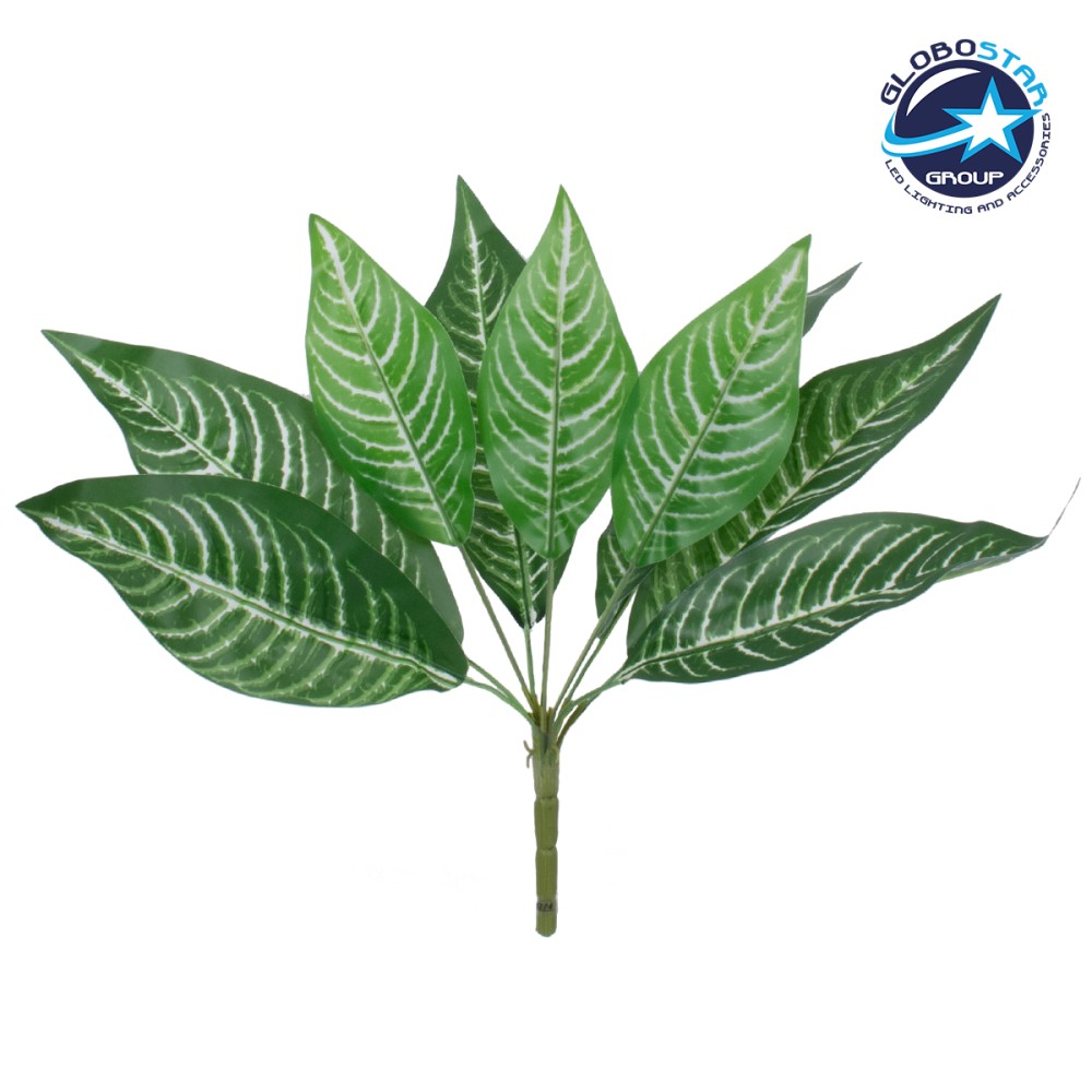 GloboStar® MADAGASCAR JEWEL 78274 Τεχνητό Φυτό Ευφορβία - Μπουκέτο Διακοσμητικών Φυτών - Κλαδιών με Φύλλωμα Πράσινο Υ35cm