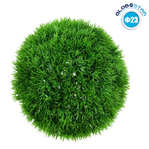 GloboStar® 78508 Artificial - Συνθετικό Τεχνητό Διακοσμητικό Φυτό Θάμνος Γρασίδι Πράσινο Φ23cm