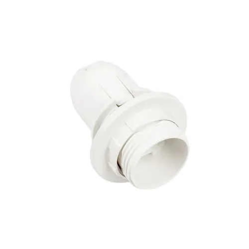 GLOBOSTAR® LAMPHOLDER 78962 Ντουί E14 με Ροδέλα IP20 Λευκό - Μ4.5 x Π4.5 x Υ5.6cm
