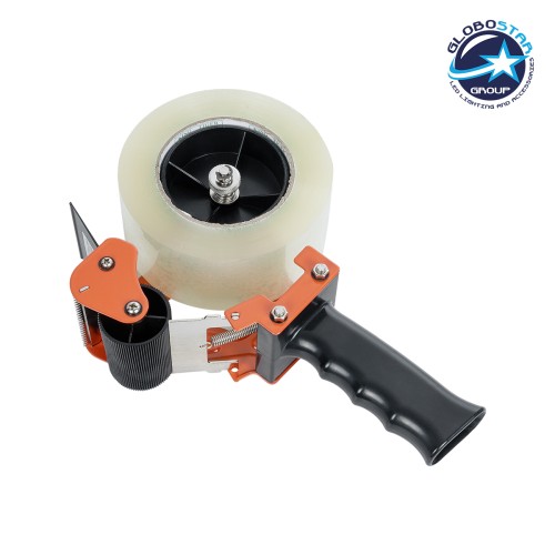 GLOBOSTAR® DELI 79951 Επαγγελματική Μηχανή Ταινίας Συσκευασίας Χειρός - Πορτοκαλί & Μαύρο - Μ16.5 x Π7.8 x Υ24cm