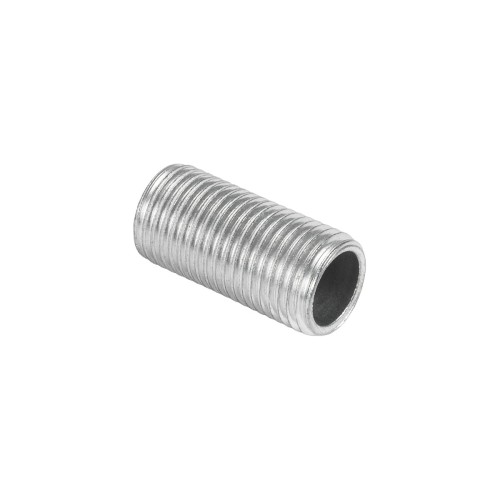 GLOBOSTAR® THREADEDTUBE 77557 Μεταλλικός DIY Σύνδεσμος / Μαστός με M10 Σπείρωμα για Φωτιστικά - Μ2 x Π1 x Υ1cm