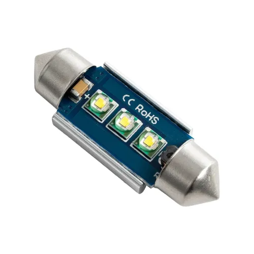 GloboStar® C5W 81325 Λάμπα Αυτοκίνητου 36mm FESTOON  3rd Generation Can-Bus Extreme Series LED 3 CREE XPE 2.05W 260lm 120° DC 12V IP20 Ψυχρό Λευκό 6000K