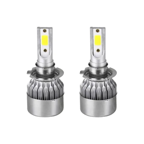 GloboStar® 82003 H7 C6 Line KIT Βασικού Φωτισμού Αυτοκινήτου & Φορτηγού 1st Generation Can-Bus Series LED CREE CXB COB 24W/48W 4800lm DC 12-24V Αδιάβροχο IP65 Ψυχρό Λευκό 6000K