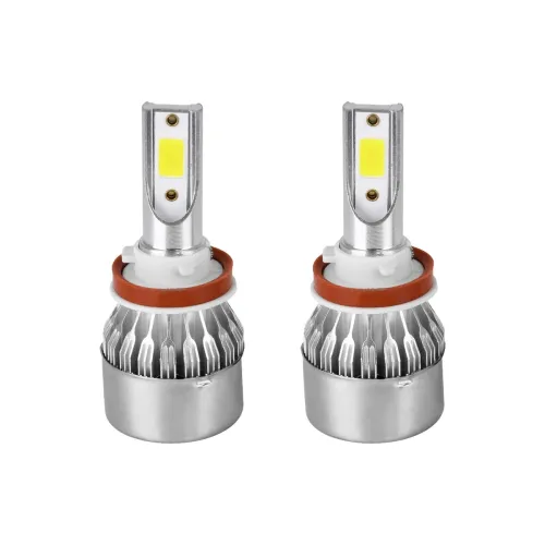GloboStar® 82005 H9 C6 Line KIT Βασικού Φωτισμού Αυτοκινήτου & Φορτηγού 1st Generation Can-Bus Series LED CREE CXB COB 24W/48W 3600lm/7200lm DC 12-24V Αδιάβροχο IP65 Ψυχρό Λευκό 6000K