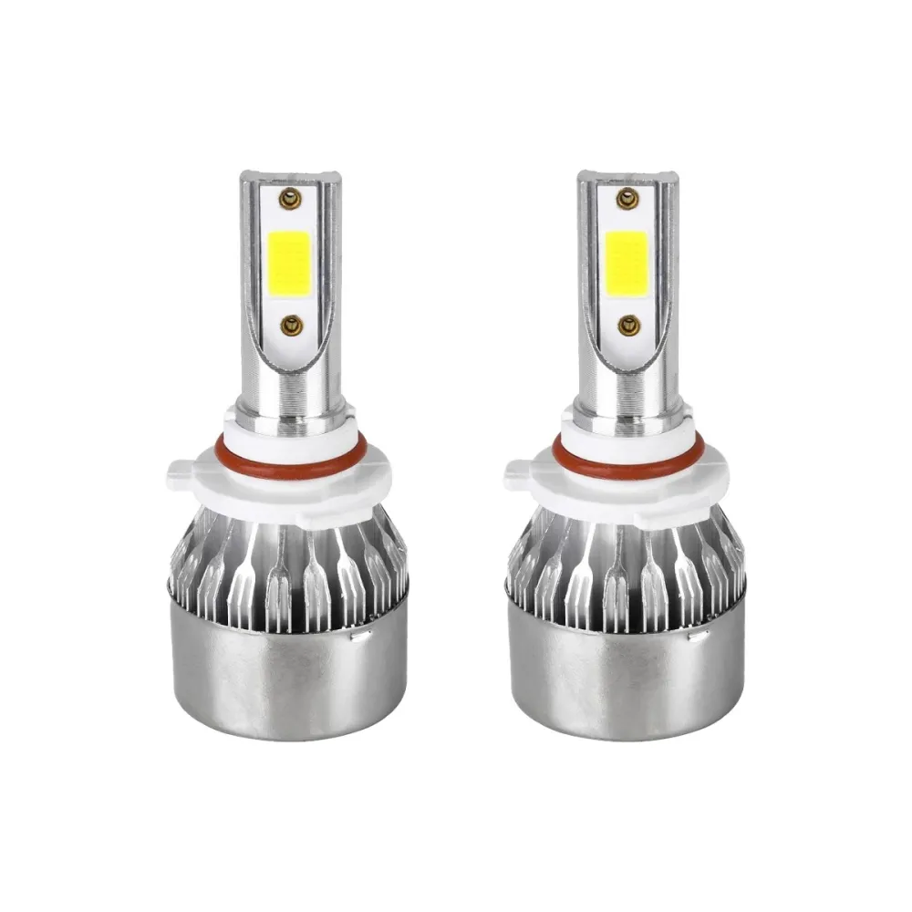 GloboStar® 82010 HB4 9006 C6 Line KIT Βασικού Φωτισμού Αυτοκινήτου & Φορτηγού 1st Generation Can-Bus Series LED CREE CXB COB 24W/48W 4800lm/9600lm DC 12V Αδιάβροχο IP65 Ψυχρό Λευκό 6000K