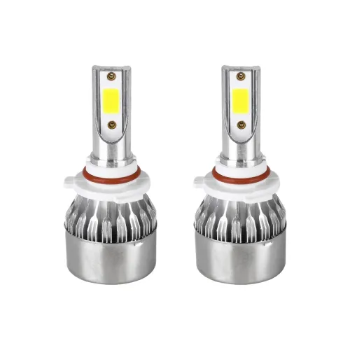 GloboStar® 82010 HB4 9006 C6 Line KIT Βασικού Φωτισμού Αυτοκινήτου & Φορτηγού 1st Generation Can-Bus Series LED CREE CXB COB 24W/48W 4800lm/9600lm DC 12V Αδιάβροχο IP65 Ψυχρό Λευκό 6000K