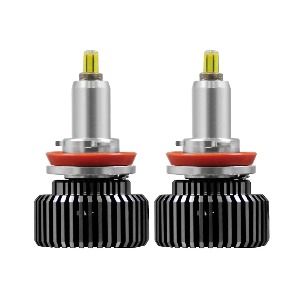 GloboStar® 82067 H11 360° Line Extreme KIT Βασικού Φωτισμού Αυτοκινήτου & Φορτηγού 3rd Generation Can-Bus Extreme Truck Series LED CREE CXB COB 80W 7600lm DC 12-24V Αδιάβροχο IP66 Ψυχρό Λευκό 6000K