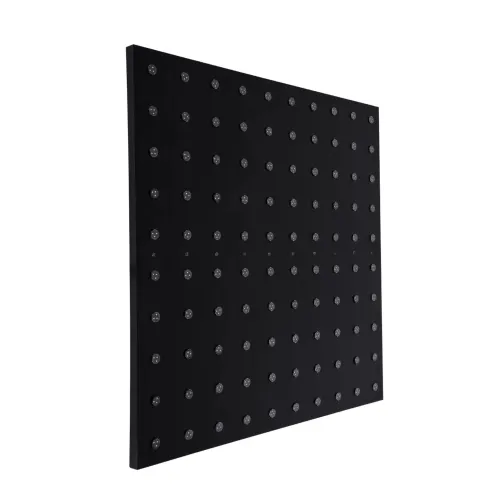 GloboStar® 90117 Digital Pixel Addressable Facade Panel - Ψηφιακό Πάνελ Πρόσοψης Κτιρίων LED SMD 3535 75W/m2 100LED/m2 100PIXEL/m2 SPI/TTL Protocol IC UCS512B 4500lm/m2 120° DC 12V IP67 RGB - Μαύρο Σώμα - Μ100 x Π100 x Υ3cm