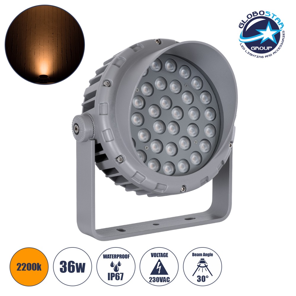 GLOBOSTAR® WINDOWBARI 90586 Φωτιστικό Ανάδειξης Παραθύρων LED 12W 1020lm 8°x180° DC 24V Αδιάβροχο IP67 Ultra Θερμό Λευκό 2200K Dimmable - CREE XPE Chip - Γκρι Ανθρακί - Μ30 x Π4 x Υ3.5cm - 3 Χρόνια Εγγύηση