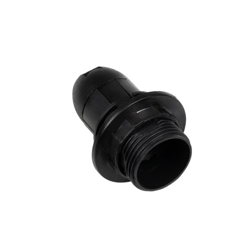 GloboStar® 78961 ΣΕΤ Ντουί E14 με Ροδέλα Πλαστικό Μάυρο DIY