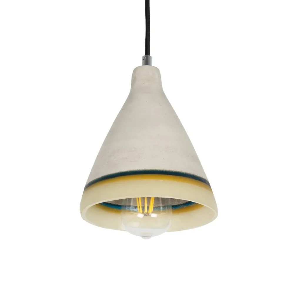GLOBOSTAR® BEVIN 999-0219 Μοντέρνο Κρεμαστό Φωτιστικό Οροφής με Ντουί 1 x E27 AC 220-240V IP20 - Πολύχρωμο - Μ17 x Π17 x Υ21,5cm