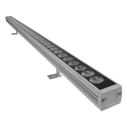 GLOBOSTAR® WASHERPANDA 999-0272 Μπάρα Φωτισμού Wall Washer LED 36W 3960lm 15° DC 24V Αδιάβροχο IP67 Θερμό Λευκό 2700K Dimmable - Bridgelux SMD Chip - Γκρι Ανθρακί - Μ100 x Π4 x Υ3cm - 3 Χρόνια Εγγύηση