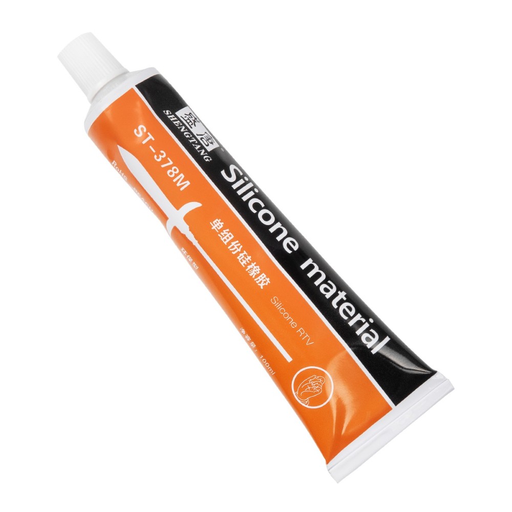 GLOBOSTAR® SILICONE-ST378M 79938 Σωληνάριο Μονοσυστατικής Θερμοαγώγιμης & Στεγανοποιητικής Πάστας Σιλικόνης RTV 100ml - Αντοχή σε Θερμοκρασίες -50°C έως +250°C - Διάφανη - Μ16 x Π4.5 x Υ3cm