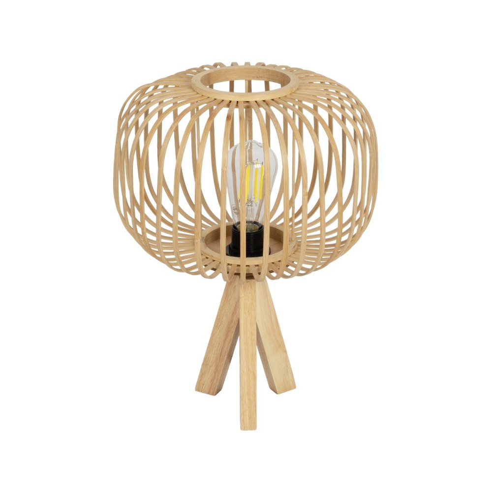 GLOBOSTAR® CHORD 01990 Boho Επιτραπέζιο Φωτιστικό Πορτατίφ με Ντουί 1 x E27 AC 220-240V IP20 - Μπεζ - Μ31 x Π31 x Υ43cm