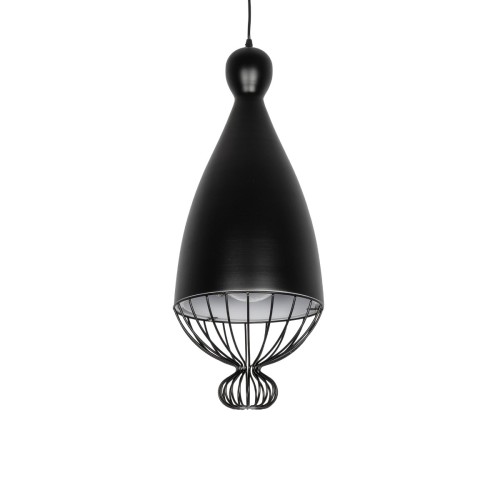 GLOBOSTAR® SOBRINO 999-0110 Vintage Κρεμαστό Φωτιστικό Οροφής με Ντουί 1 x E27 AC 220-240V IP20 - Μαύρο - Μ26 x Π26 x Υ70cm