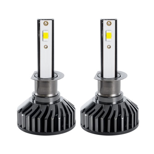 GLOBOSTAR® LEDKITF2 82020 Λάμπα H1 CANbus LED 30W/60W 3500lm/7000lm 360° DC 12-24V Αδιάβροχο IP65 Ψυχρό Λευκό 6000K - CREE COB Chip - Μ4 x Π4 x Υ7cm - Πακέτο 2 Τεμαχίων - 2 Χρόνια Εγγύηση