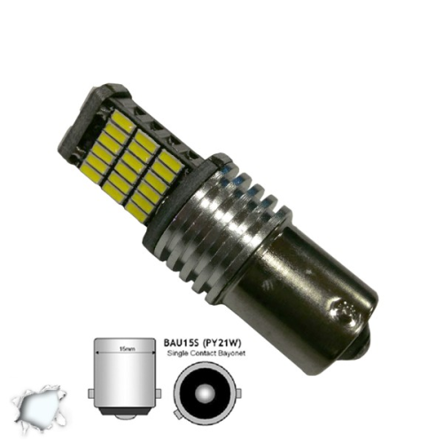 Λαμπτήρας BAU15S 45 SMD 4014 Can Bus 12v Ψυχρό 6000k GloboStar 04465